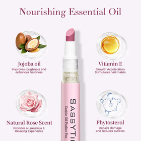 SASSYTIP nourishing oil pen detail for quick hydration benefit