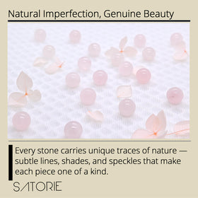 Satorie amber glass protection label showing packaging that limits light exposure
