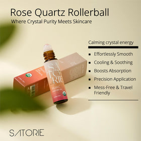 Satorie texture castor oil drop highlighting rich, moisturizing consistency