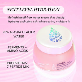 Saturday Skin gel texture close-up showing cooling hydration effect