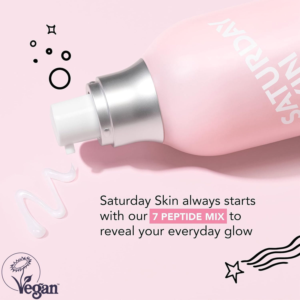 Saturday Skin 30ml jar beside a coin for size and portability benefit