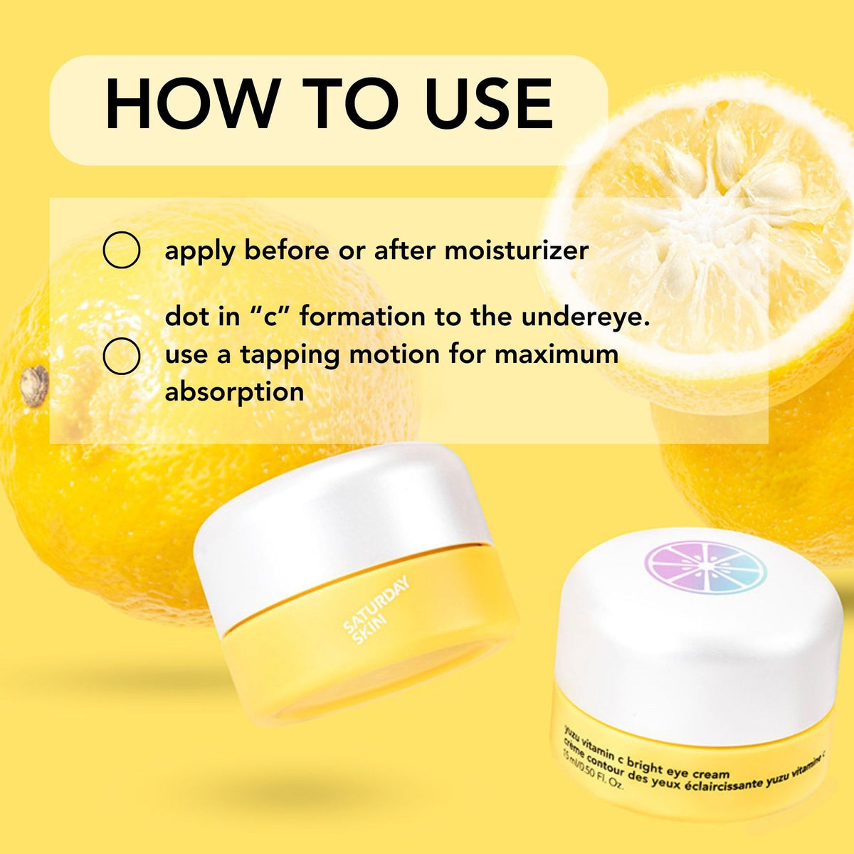 Saturday Skin jar in lifestyle scene showing brightening routine benefit