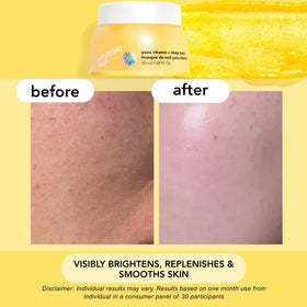 Saturday Skin jar surrounded by yuzu fruit and botanical actives showing antioxidant focus
