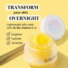Saturday Skin open jar texture revealing lightweight jelly for fast absorption and glow