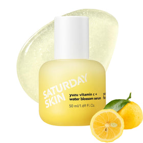 Saturday Skin front bottle showing sleek packaging and brightening benefits