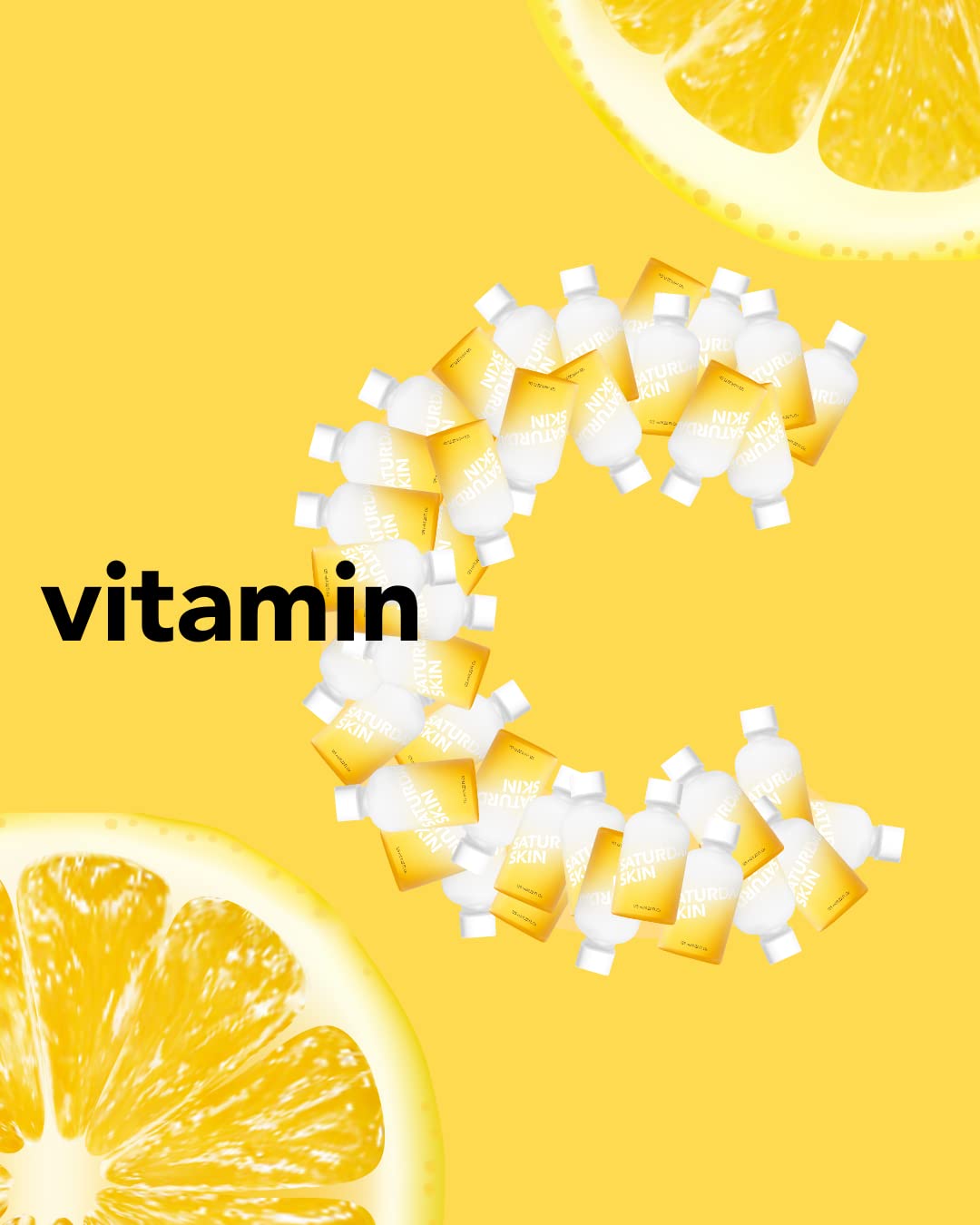 Saturday Skin close-up of ingredient label showing niacinamide and rice extract benefits