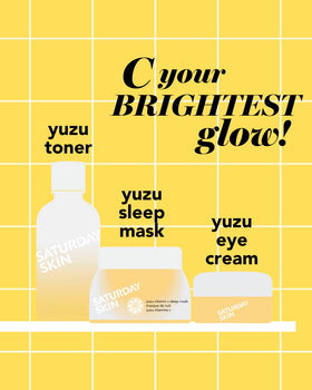 Saturday Skin bottle in hand showing product size and travel-friendly scale