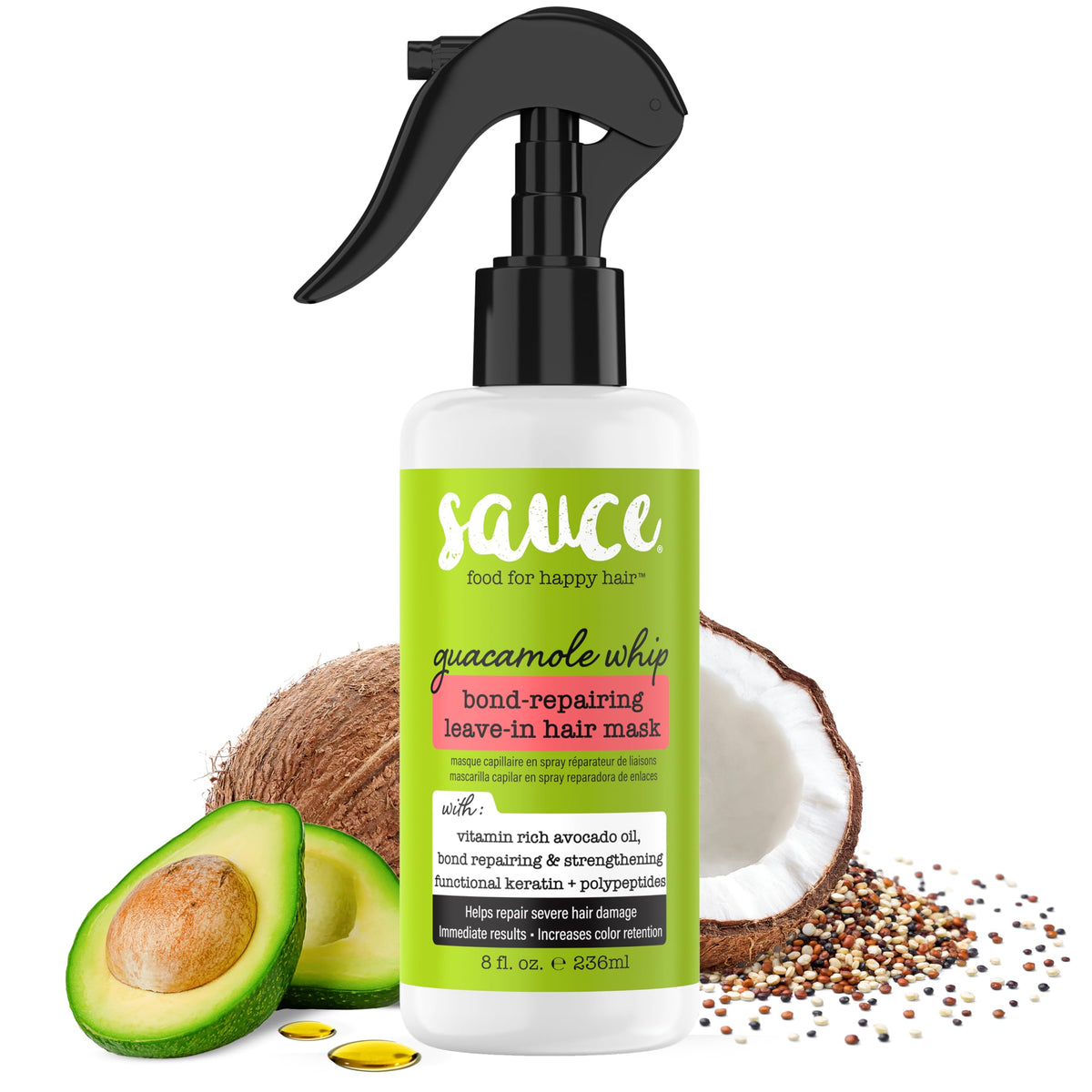 SAUCE BEAUTY product jar front packaging showing branding and size benefit