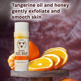 Savannah Bee Company applying balm to heel demonstrating targeted relief