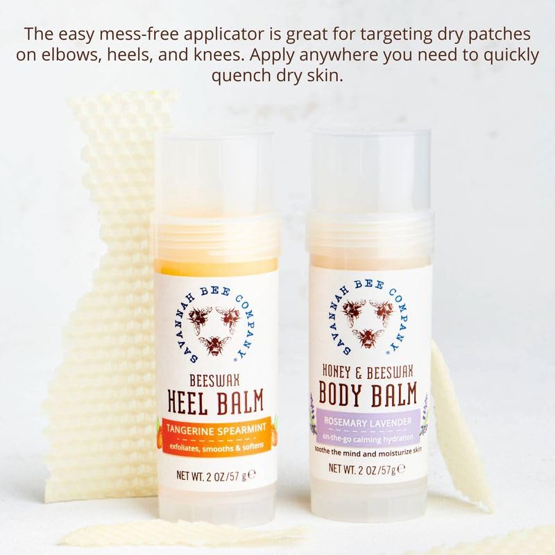 Savannah Bee Company balm applied to wrist demonstrating quick absorption and hydration