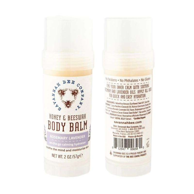 Savannah Bee Company on bathroom shelf in a calm setting showing daily self-care and aromatherapy benefit