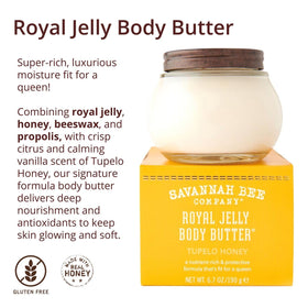 savannah bee hands applying body butter demonstrating smooth absorption benefit