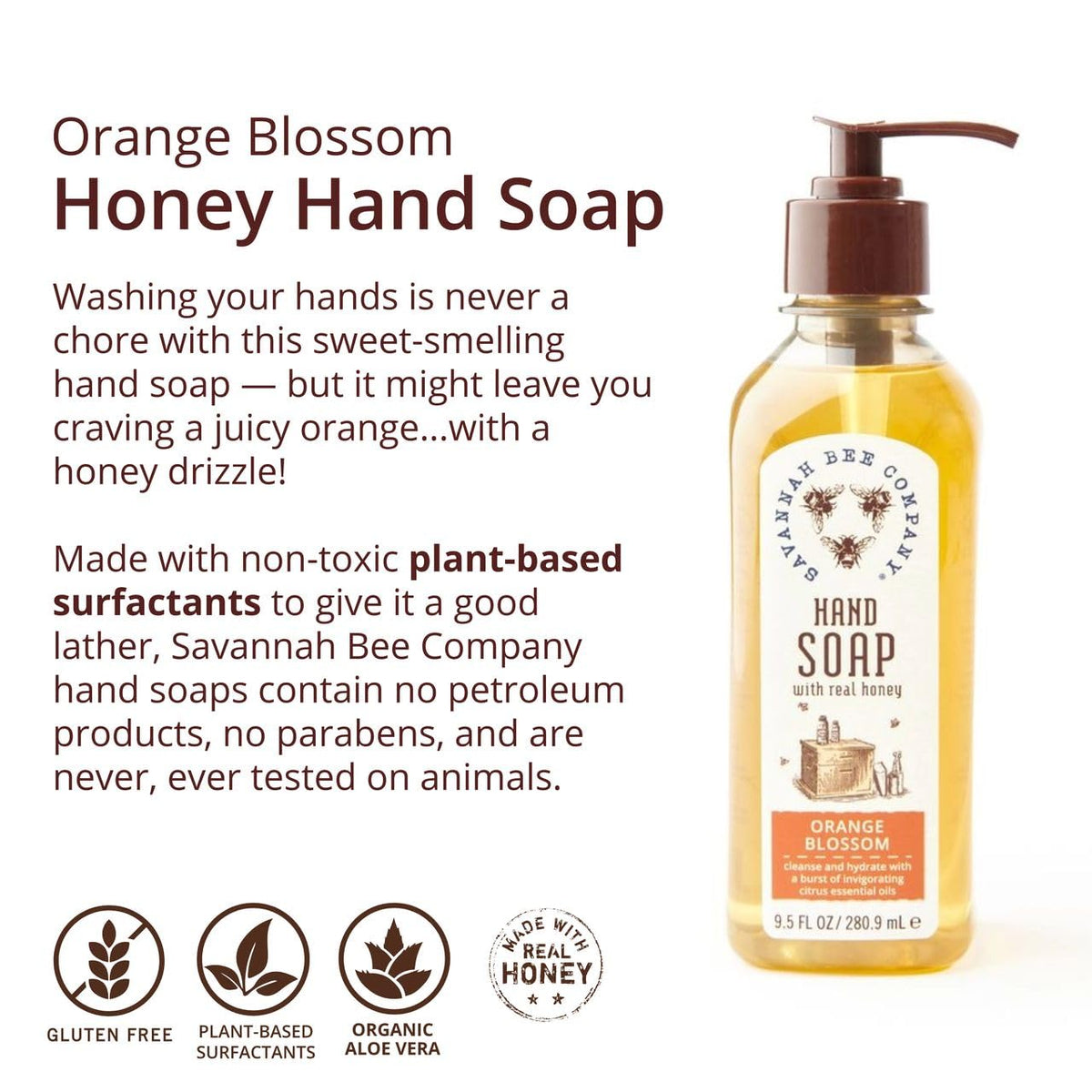 Savannah Bee Company close-up of honey ingredient highlighting natural nourishment