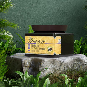 Savannah Hair Therapy label closeup highlighting keratin and vitamin composition benefit
