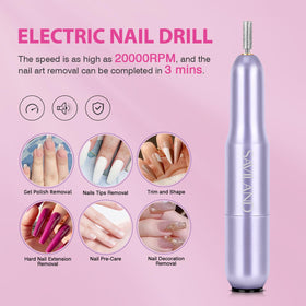 SAVILAND 4-in-1 gel glue bottle demonstrating fast curing and multiuse protection