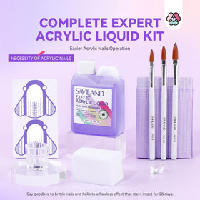SAVILAND acrylic brushes close-up highlighting precision and easy sculpting benefit