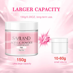 SAVILAND bead on brush applying acrylic demonstrating controlled sculpting benefit