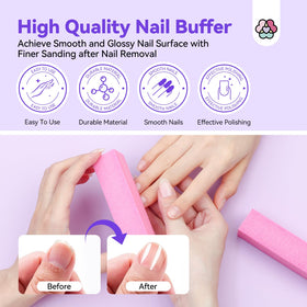 SAVILAND before and after nails comparison showing cleaner nails benefit