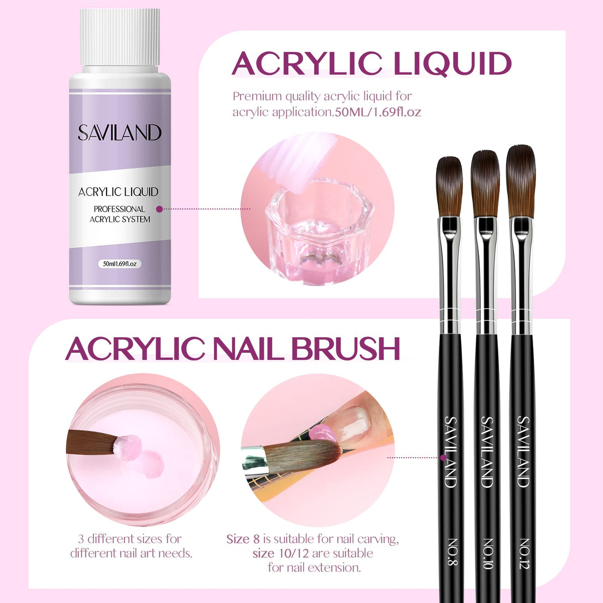 SAVILAND brushes and hand tools arrayed for accurate sculpting and filing
