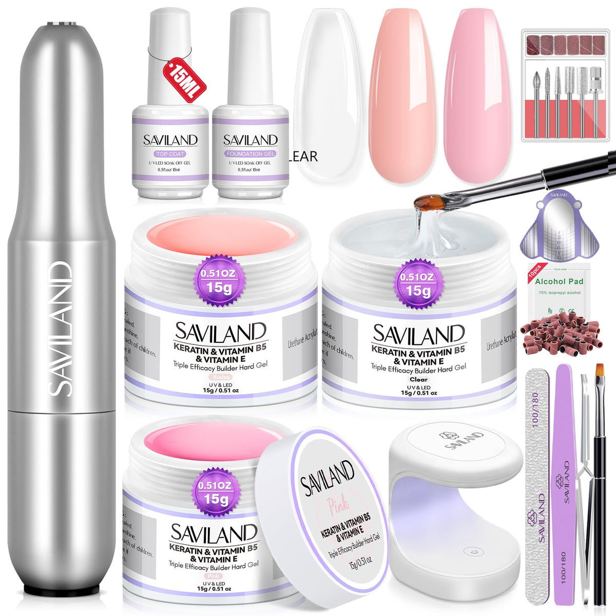 SAVILAND kit front packaging showing full contents and organized layout benefit clear overview