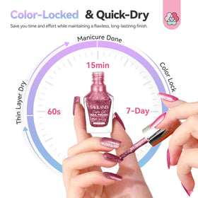 SAVILAND swatch strip with six color shifts to preview looks