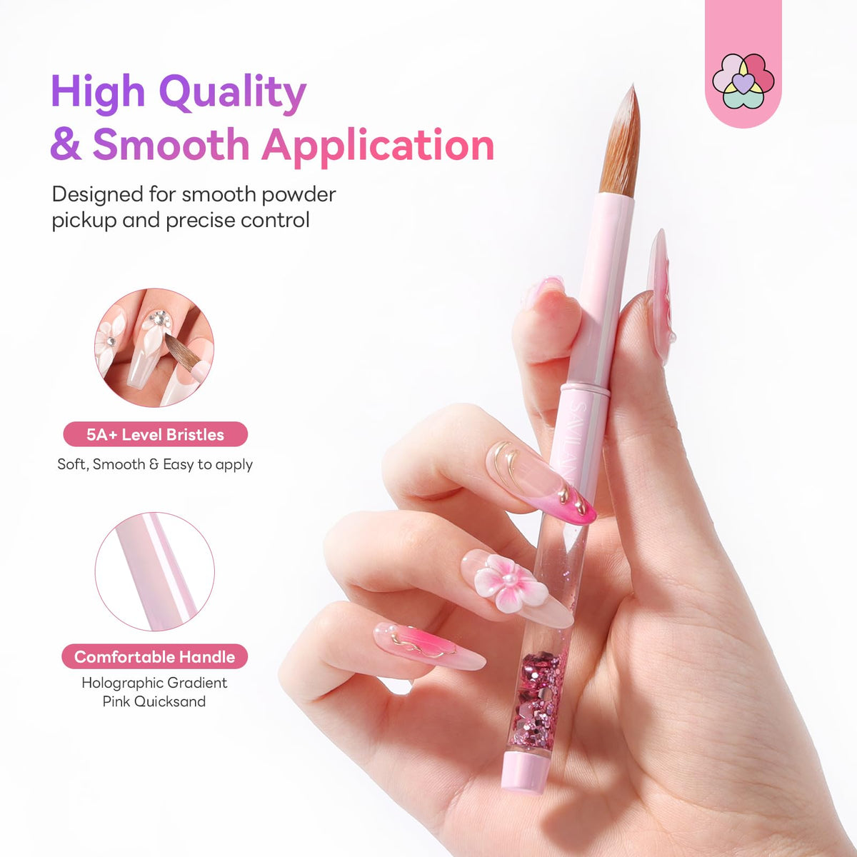 SAVILAND cleaning and storage display preserving brush shape and lifespan