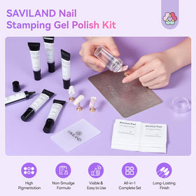 SAVILAND clear silicone stamper close-up for precise placement and alignment