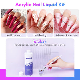 SAVILAND nylon bristles close-up showing precise brush control for smooth application