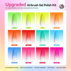 SAVILAND color swatches fanned out demonstrating neon shade variety