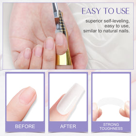 SAVILAND cured nail close-up showing high-gloss finish and durable protection