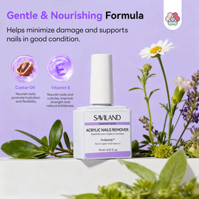SAVILAND cuticle oil dropper detail showing nourishing oil to hydrate nails