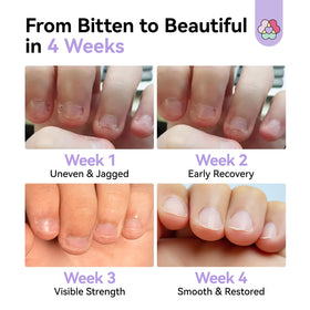 SAVILAND before-and-after cuticle image showing smoother, nourished nail edges