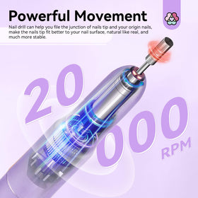 SAVILAND electric nail drill handle showing controls for precise shaping