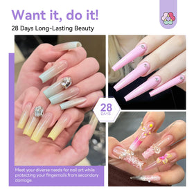 SAVILAND file next to finished nail showing refinement and high-shine result