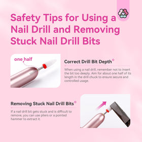 SAVILAND nail file and sponge detail demonstrating shaping and smoothing results