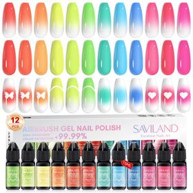 SAVILAND front packaging showing all 12 vibrant bottles for quick selection