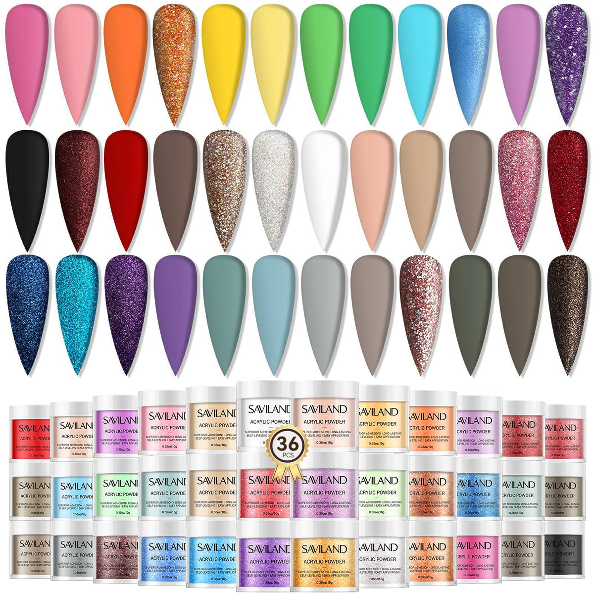 SAVILAND front packaging showing 36 colors and kit variety for creative options