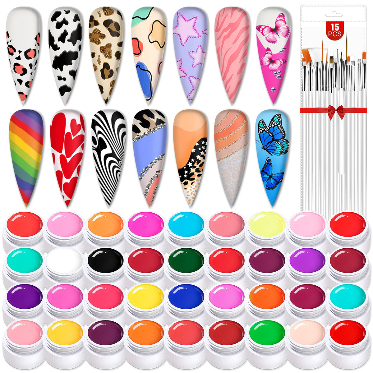 SAVILAND front packaging showing 36-color gel kit and organized box for gifting