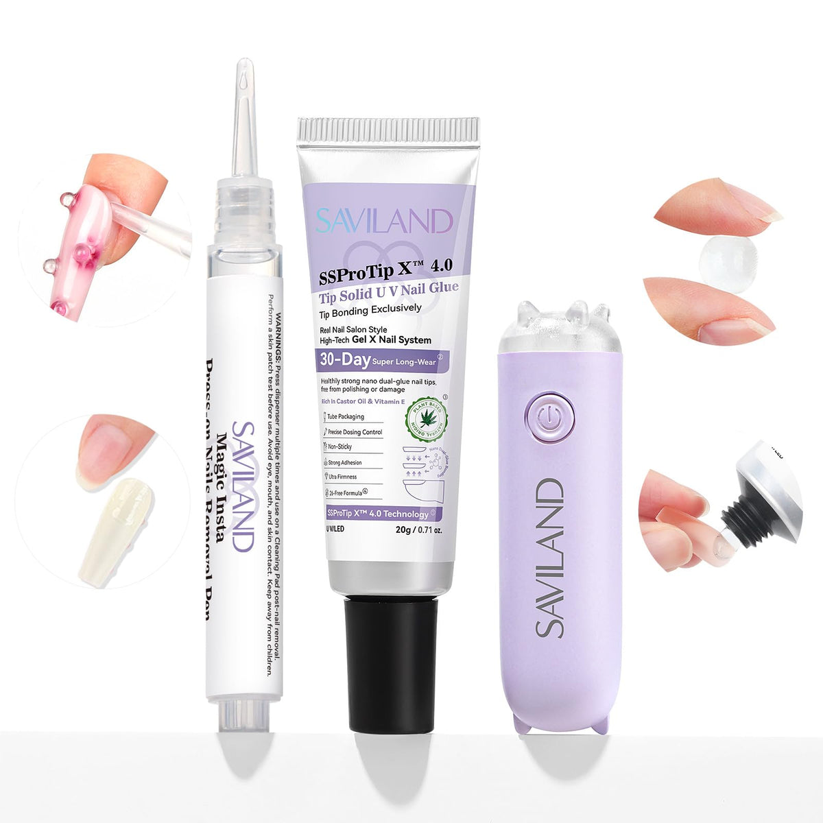SAVILAND front packaging kit showing components and convenience