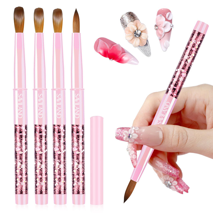 SAVILAND front packaging showing four brush sizes and kit benefit
