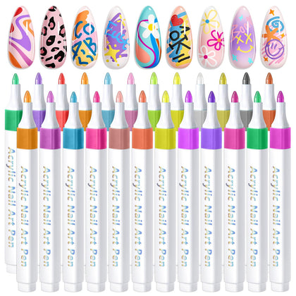SAVILAND front packaging showing 24 colorful nail pens and kit benefits