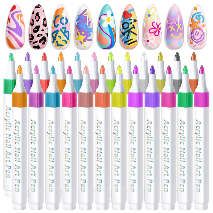 SAVILAND front packaging showing 24 colorful nail pens and kit benefits