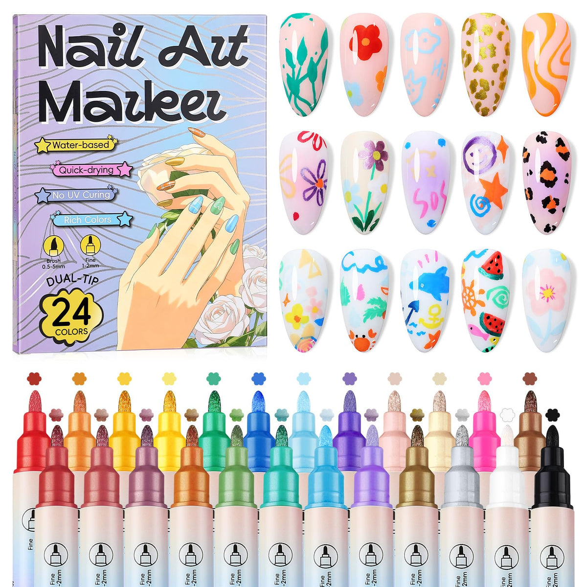 saviland front packaging showing 24-color set and compact storage benefit