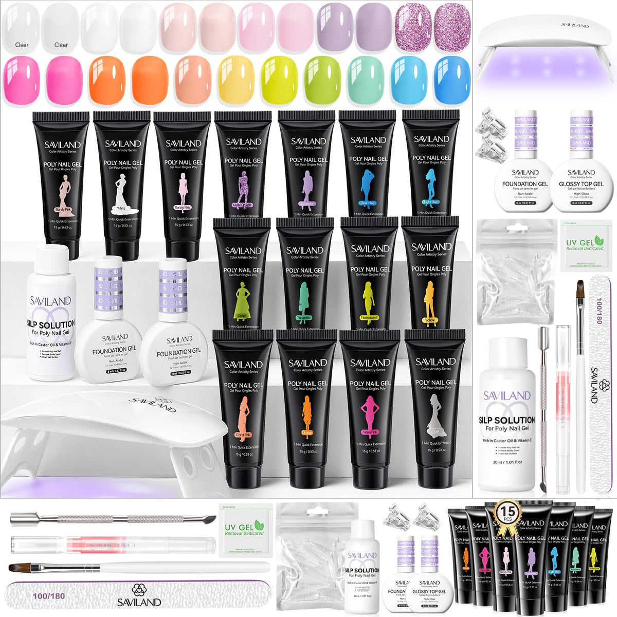 SAVILAND front packaging showing full starter kit and vibrant colors for easy identification