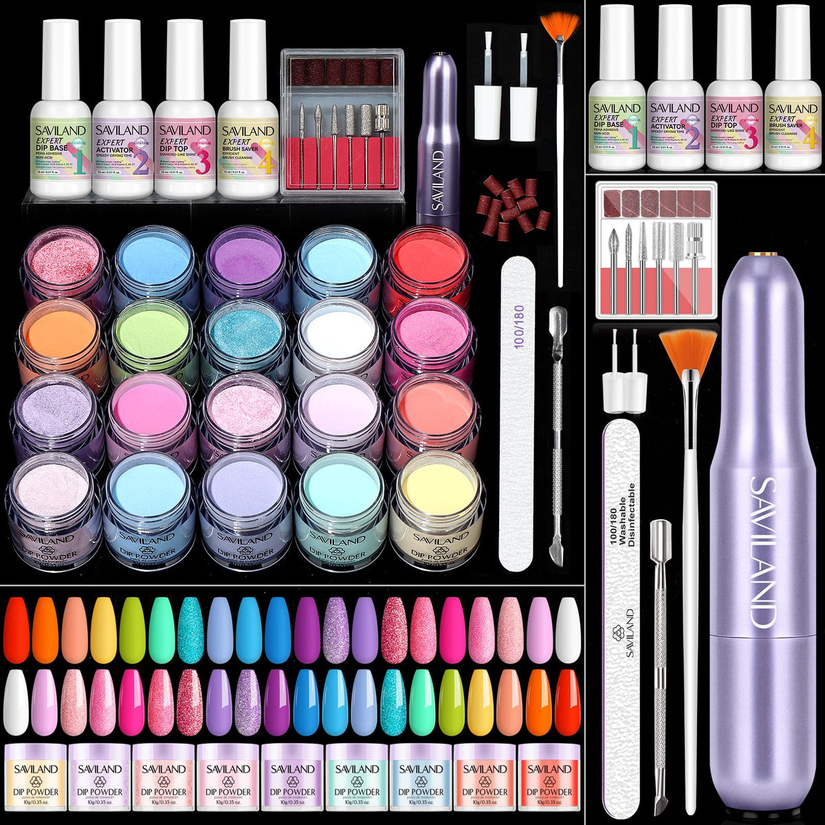 SAVILAND front packaging showing full kit and immediate all-in-one convenience