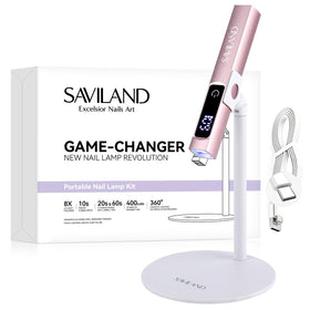 SAVILAND front view of lamp showing compact design and fast curing