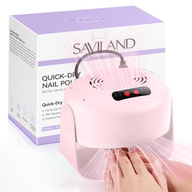 SAVILAND front view pink dryer showing compact profile and fast drying benefit