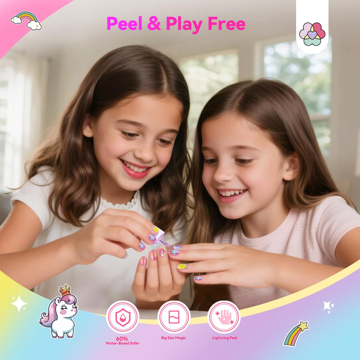 SAVILAND child applying polish supervised playtime demonstrating quick-dry benefit less mess