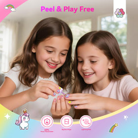 SAVILAND child applying polish supervised playtime demonstrating quick-dry benefit less mess