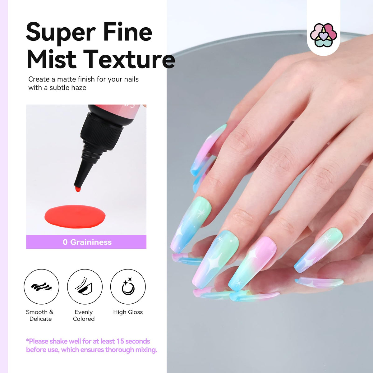 SAVILAND gradient French manicure sample showing seamless color blending
